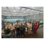 Csoportkép a magyar könyvtárosok delegációjáról. Fotó: Gerencsér Judit